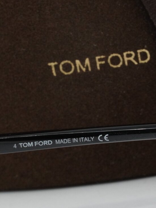 Tom Ford FT5813-B 001 Rectangle Eyeglasses 56mm - Black / Blue Light Block main image 9